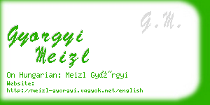 gyorgyi meizl business card